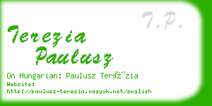 terezia paulusz business card